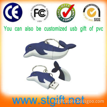 Cute Dolphin Promotional Gift USB Webkey and USB Disk